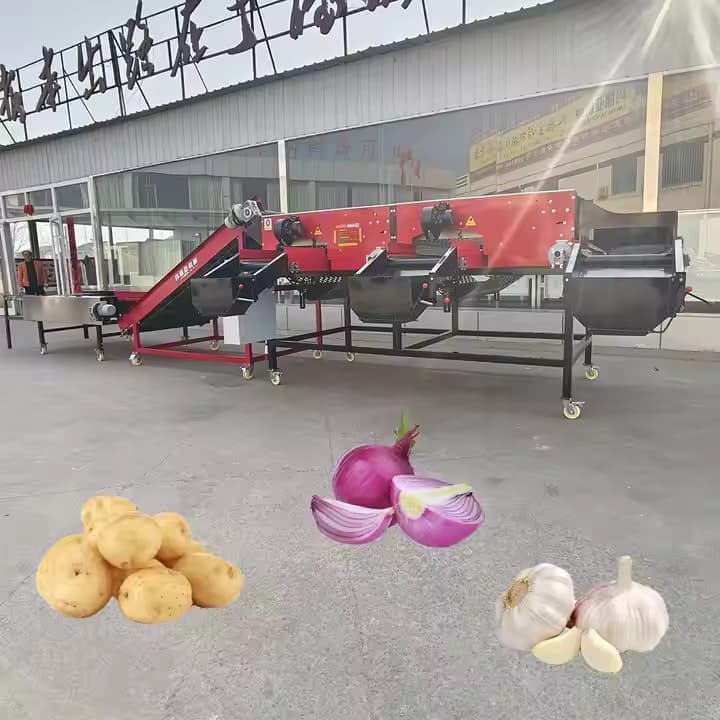Fully Automatic High-efficiency Stainless Steel Potato And Onion Sorting Machine Cucumber Mushroom Grading Machine